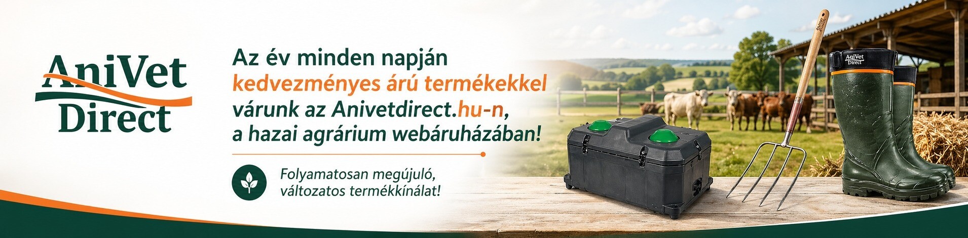 Haszonállatos eszközök akciós banner