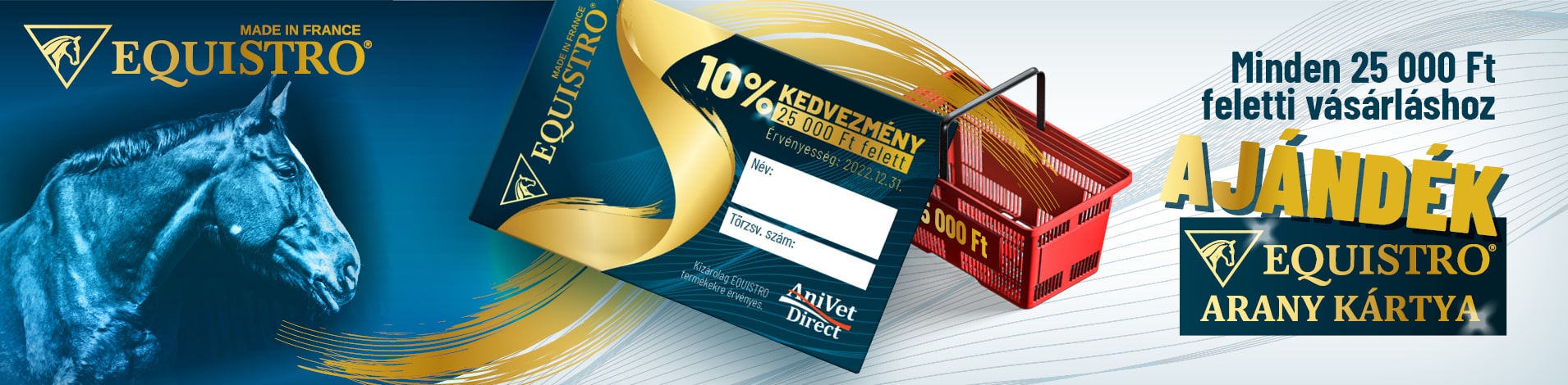 Equistro arany kártya
