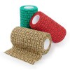 KRUUSE SafeVet® Öntapadós Rugalmas Pólya, 10 cm x 4,5 m, 3 szín keveréke, 10 db/csomag 160720