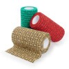 KRUUSE SafeVet® Öntapadós Rugalmas Pólya, 10 cm x 4,5 m, 3 szín keveréke, 10 db/csomag 160720