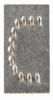 C betű tetováló kalapácshoz 20mm KR1927-C