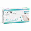 Kesztyű Eh Latex 5 g,fehér - M 100x PÉGI28