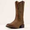 MNS MNS Sport Stratten W Toe Cowboy Boot DISTRESSED BROWN AR10074158-45