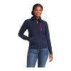 Ariat WMS Team Logo Full Zip Sweatshirt AR10037512NAVM