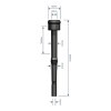 Kehelygumi 22mm Sac 161x25x46mm AVSAC010U