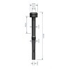Kehelygumi 20mm Sac 161x25x46mm AVSAC012U