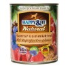 Happy&Fit Natural Dog konzerv senior bárány, marha zabliszttel és lenmagolajjal 800g HF90944