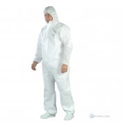 Overál EH pp fehér kezeslábas kapucnis,  L