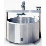 Sajtkád 500 liter, félautomata, recepturás vezérléssel