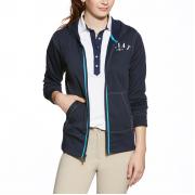 Ariat Wms Cadence Zip Fleece Navy Eclipse Lg