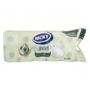 Nicky Elite wc papír 3 rétegű 10 tekercs aloe vera