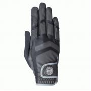 USG Palma lovaglókesztyű, fekete/szürke, S