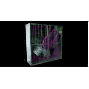 Exafan EX50 Ventilátor 1,5LE 3 Fázis Galvanizált lapát RV4 C6 IE2 Háló+Háló
