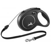 KERBL New Classic flexi póráz, 8 m (20 kg), fekete