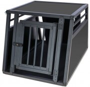 KERBL Vacation alumínium szállítóbox, 92 x 65 x 65 cm, grafitszürke