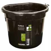 Vödör Etető-itató FlatBack, fekete 20 L