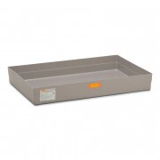 GFK raklapra helyezhető felfogótálca 150 l, rögzítőbütykök nélkül, engedéllyel