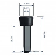 Kehelygumi 23mm Non vented 152xN/Ax59mm