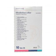 Védőgallér 35 cm átlátszó mintás 1db