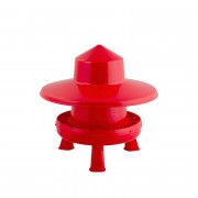 GAUN Baromfi etető esővédővel 4kg, piros