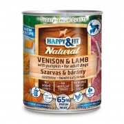 Happy&Fit Natural Dog Konzerv Szarvas&bárány sütőtökkel 800g