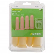 KERBL Hosszú cumi 125mm, sárga, 4 db/cs