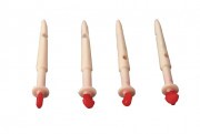 KERBL Tőgykanül műa. 3,0mm piros-fehér 10db