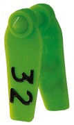 KERBL Primaflex krotália  0 sorszámozott - komplett (25 db/cs) 49x18 mm