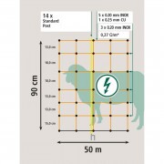 Vp.Juhháló Ovinet 90cm 50m kéthegyű