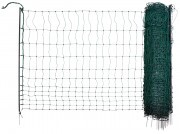 KERBL Premium Poultry net baromfiháló, elektromos, egy leszúrós, 50 m, 122 cm, zöld