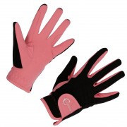 KERBL Lilli Starlight gyermek lovaglókesztyű, fekete/pink, L