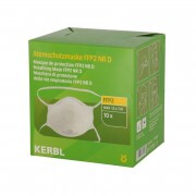 KERBL Finompor maszk, FFP2 NR D, szeleppel, 10 db/cs, display