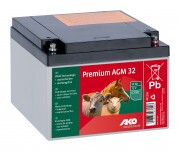 KERBL Premium AGM szárazelem 32 Ah C100