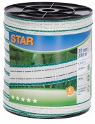 KERBL SL VP szalag DeLuxe fehér/zöld 20 mm 200 m