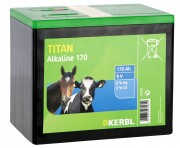KERBL TITAN alkáli elem, 9V, 170 Ah