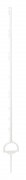 KERBL Kengyeles karó 163cm fehér- 5 db/cs