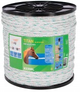 KERBL TITAN vp vezeték, 500 m, 6mm, fehér/zöld