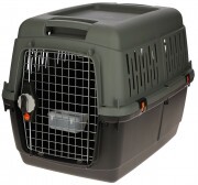 Transportbox Eco kutyáknak, 92x64x67,5 cm szürke-sötétzöld