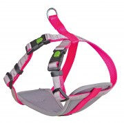 KERBL Hám kistestű kutyáknak, neon pink, 26-38 cm, 10 mm