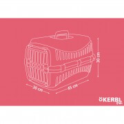 KERBL Expedion szállítóbox, krém/bordó