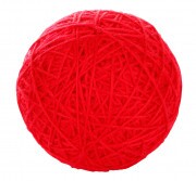 KERBL Pamut játéklabda, 10 cm, piros