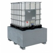 Fém kármentő IBC konténerhez, horganyzott acél (120 x 150 x 70cm)