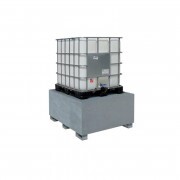 Fém kármentő IBC konténerhez, horganyzott acél (120 x 150 x 70cm)