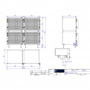 TSV házikedvenc megőrző kennel 90x75x75 cm