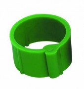 Baromfi jelőlőgyűrű 12 mm zöld 25 db