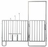 KERBL Premium XL kerítés oldalsó rész ajtóval és etetőrésszel KR14491