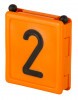 KERBL DUO jelölőszám, 2, narancssárga, 6 db/cs KR209422