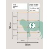 KERBL Titan Light birkaháló, 50 m, 90 cm, szimpla leszúrós KR27351