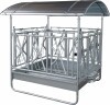 KERBL Fedett etető, önzáró ajtóval, 12 állásos, 2x2 m, teljes méret: 2.12 x 2.12 x 2.5 m KR291294