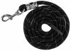 KERBL Fényvisszaverő vezetőszár, fekete/ezüst, karabínerrel KR3224647